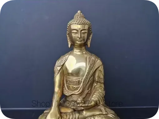 Тибет Тибетский буддизм Шакьямуни Бронзовая статуя Будды