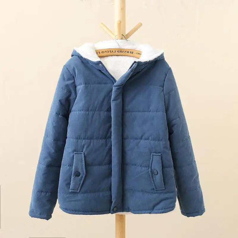Autumn and Winter 2022 New Thickened Korean Hooded Cotton Padded Jacket Women's Long Sleeved Bread Coat Female And Lady Coats