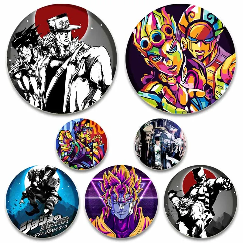

Anime Jojo's Bizarre Adventure Brooches for Clothes Jewelry Funny Pins Handmade Manga Brooch Pin Cartoon Cosplay Badges Gifts