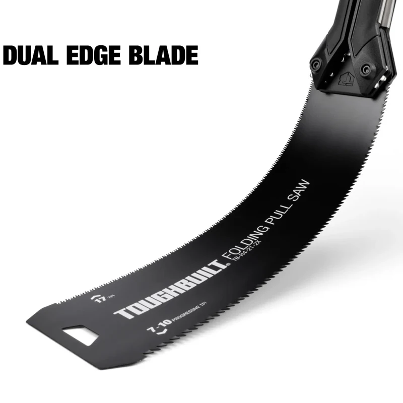 Фото TOUGHBUILT TB-H4-21-2X Складная 10-дюймовая пила для поперечной резки 17 TPI Ультратонкие лезвия Прочный ручной инструмент №3