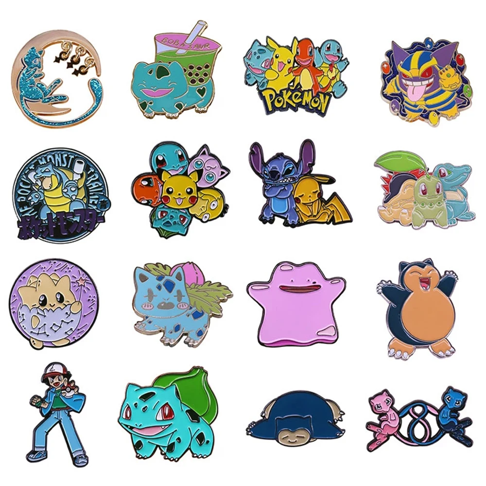 

Cute Pokemon Children Gifts Enamel Pins Collect Funny Metal Cartoon Brooch Backpack Hat Bag Collar Lapel Badge Fashion Jewelry