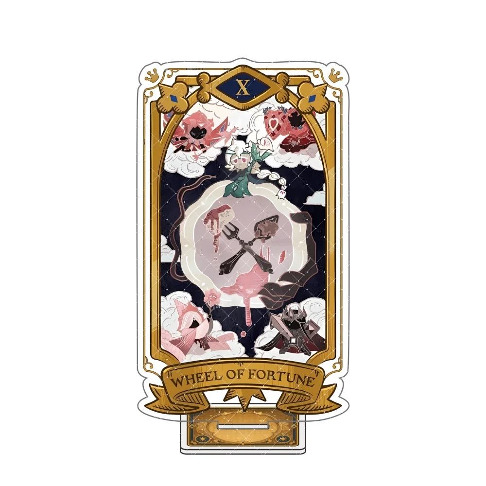 Фото Акриловая фигурка-стенд 15 см Cookie Run Kingdom Stardust Cookie THE STAR Tarot Card, игровая фигурка, украшение, можно использовать как брелок №5