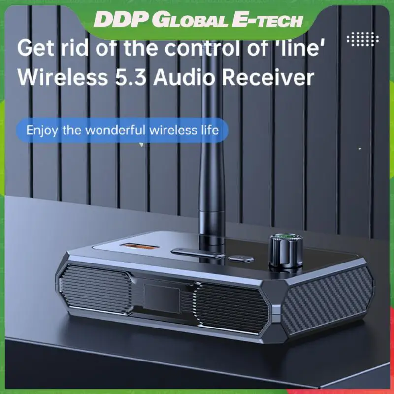 

Digital Display Audio Adapter Dual Channel Energy Saving bluetooth-compatible Adapter Black Anti-interference 2.4ghz