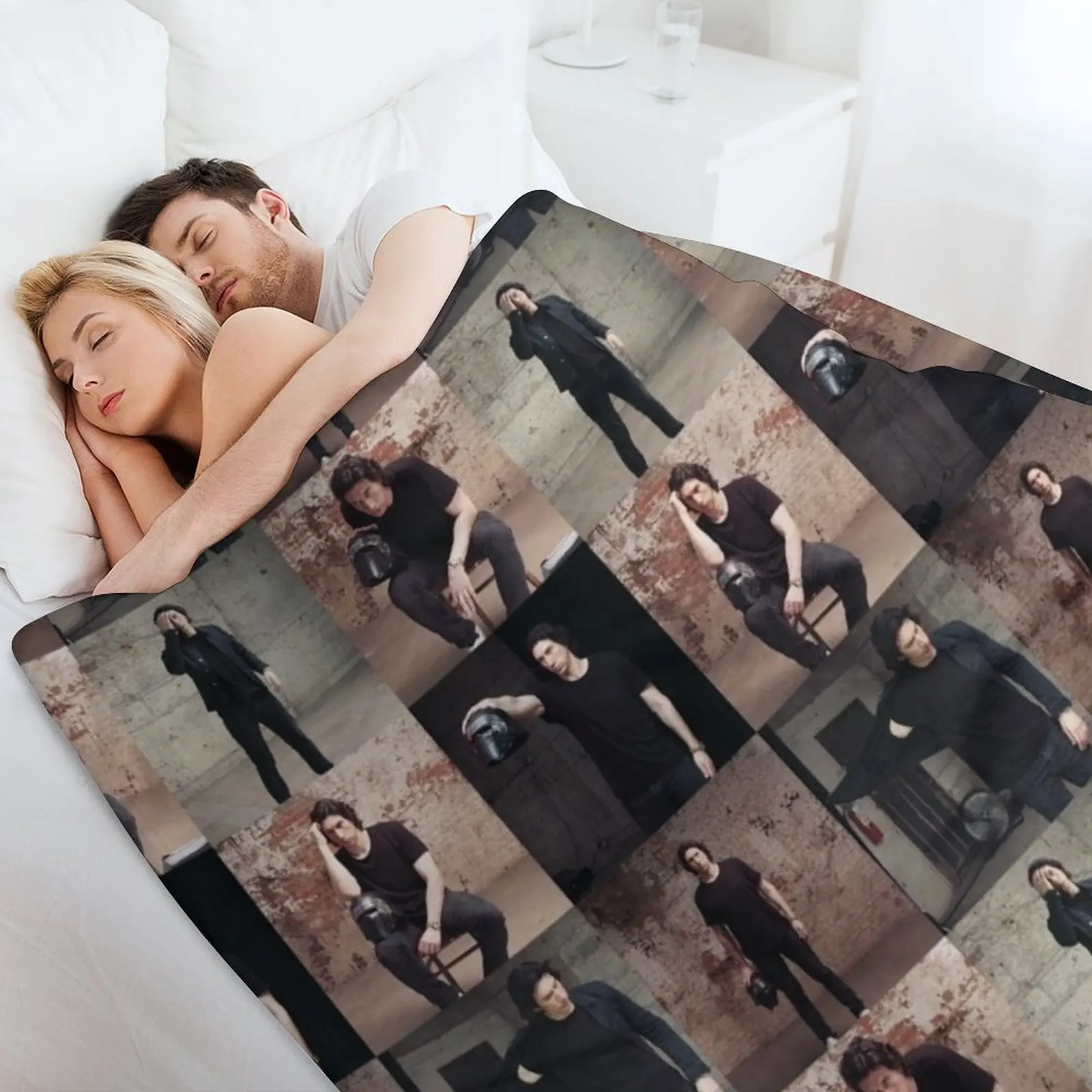 Адам Драйвер для каминной сетки коллаж одеяло роскошный бренд спальный мешок