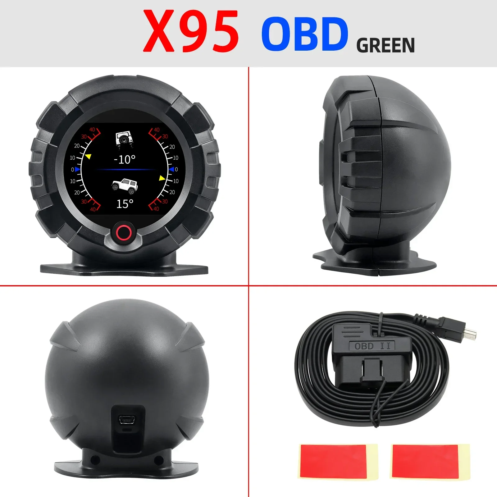 

X95 GPS проекционный дисплей автомобильный OBD для HUD измеритель горизонтального наклона инклинометр спидометр компас угол наклона высота Latitude
