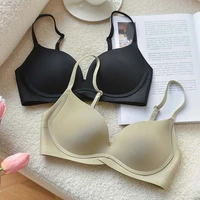 roseheart for women black skin white wireless female bras push up padded one piece bra seamless padded cup a b underwear