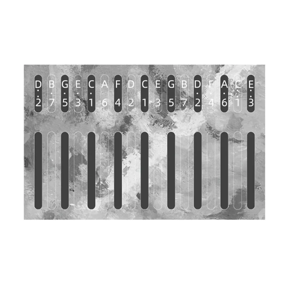 Наклейка Kalimba в масштабе 17 клавиш около 10 г привлекательная для начинающих