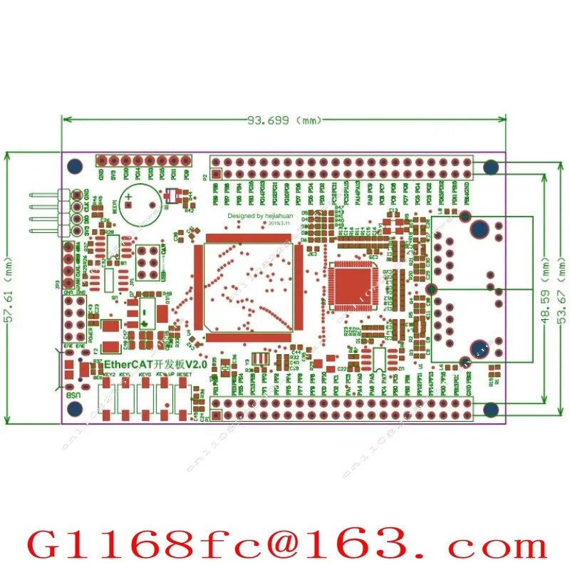 Плата для разработки EtherCAT LAN9252+STM32F407, основная плата CIA402, учебная плата (art.: 3920db80d79f8) - 3920db80d79f8