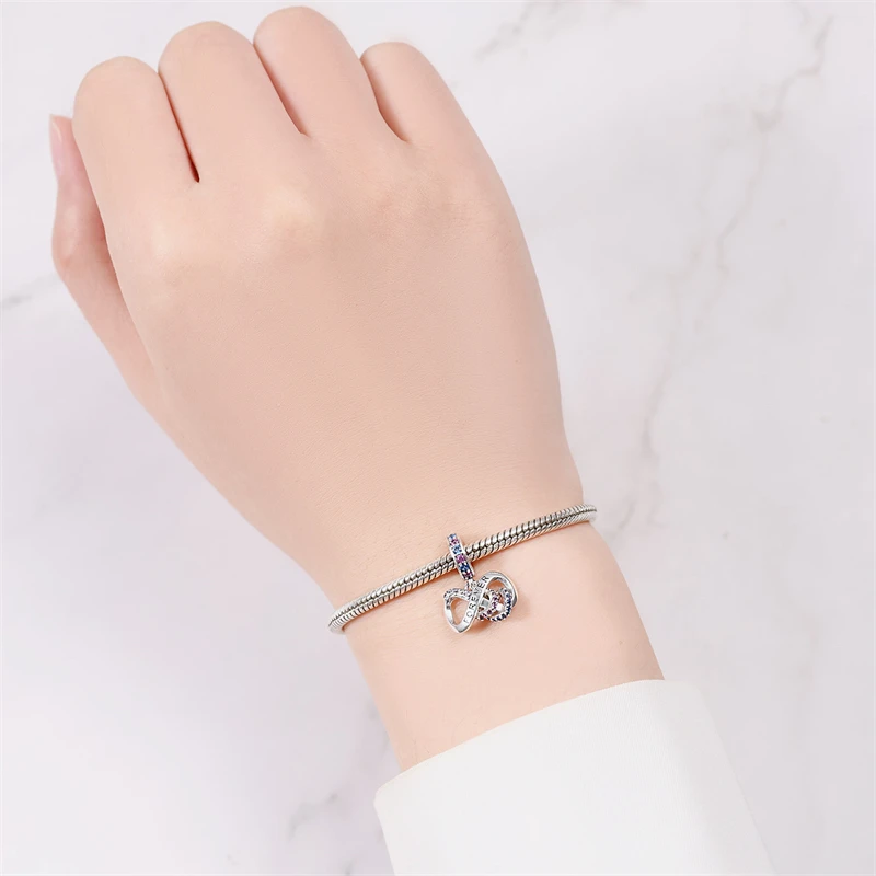 НОВЫЕ подлинные бусины из стерлингового серебра 925 пробы с бесконечностью и