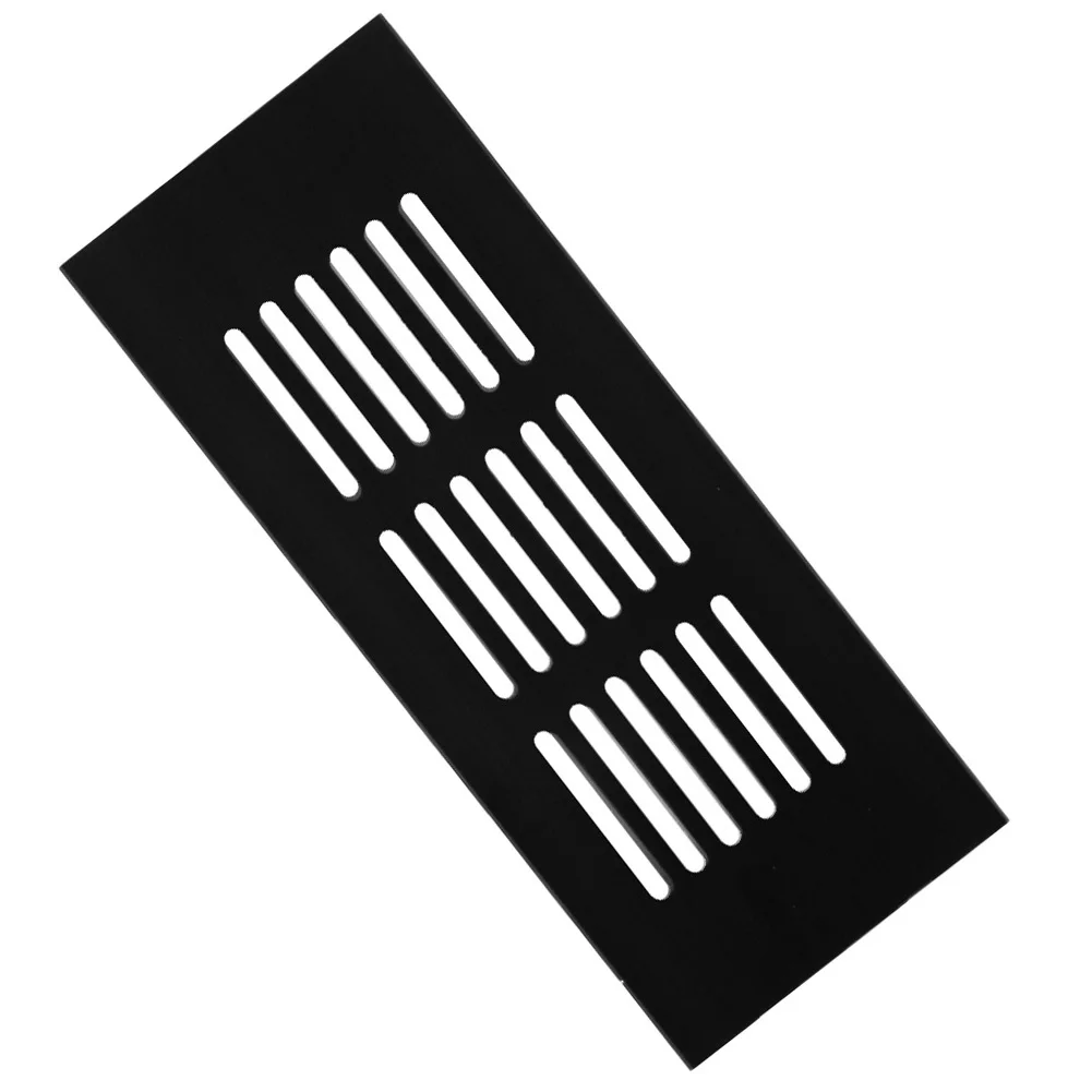 

High Quality Ventilation Grille Air Vent Grille Air Vent Grille Aluminum Alloy Black Cabinet Clean Rectangular