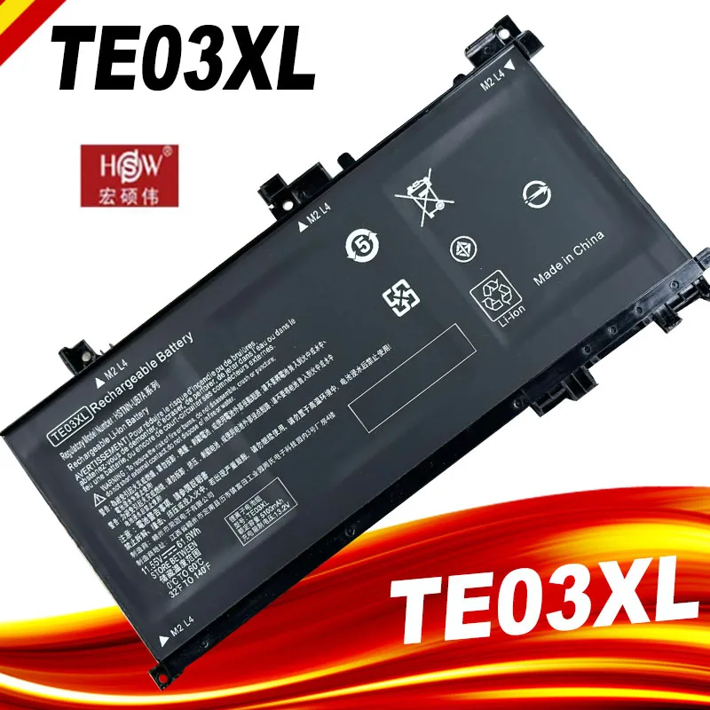 Аккумулятор TE03XL для ноутбука HP OMEN 15-bc011TX 15-bc012TX 15-bc013TX 15-AX015TX AX017TX