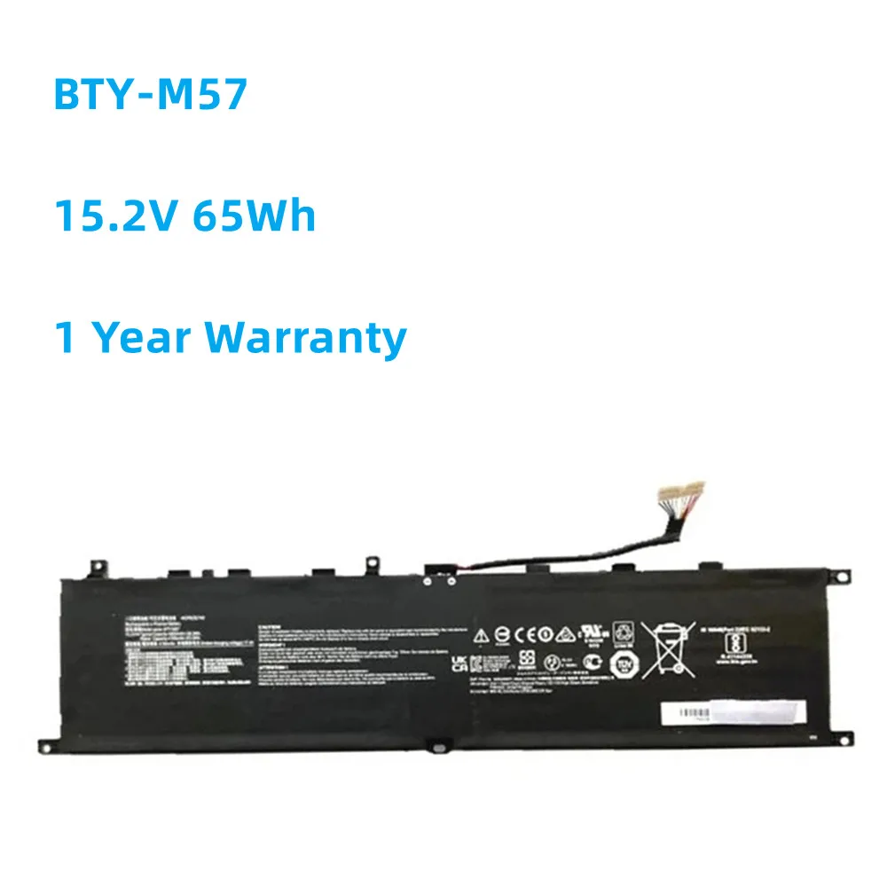 BTY-M57 15.2V 4280mAh 65Wh Laptop battery For MSI GP66 GP76 MS-17K3 Leopard 10UG Series Notebook