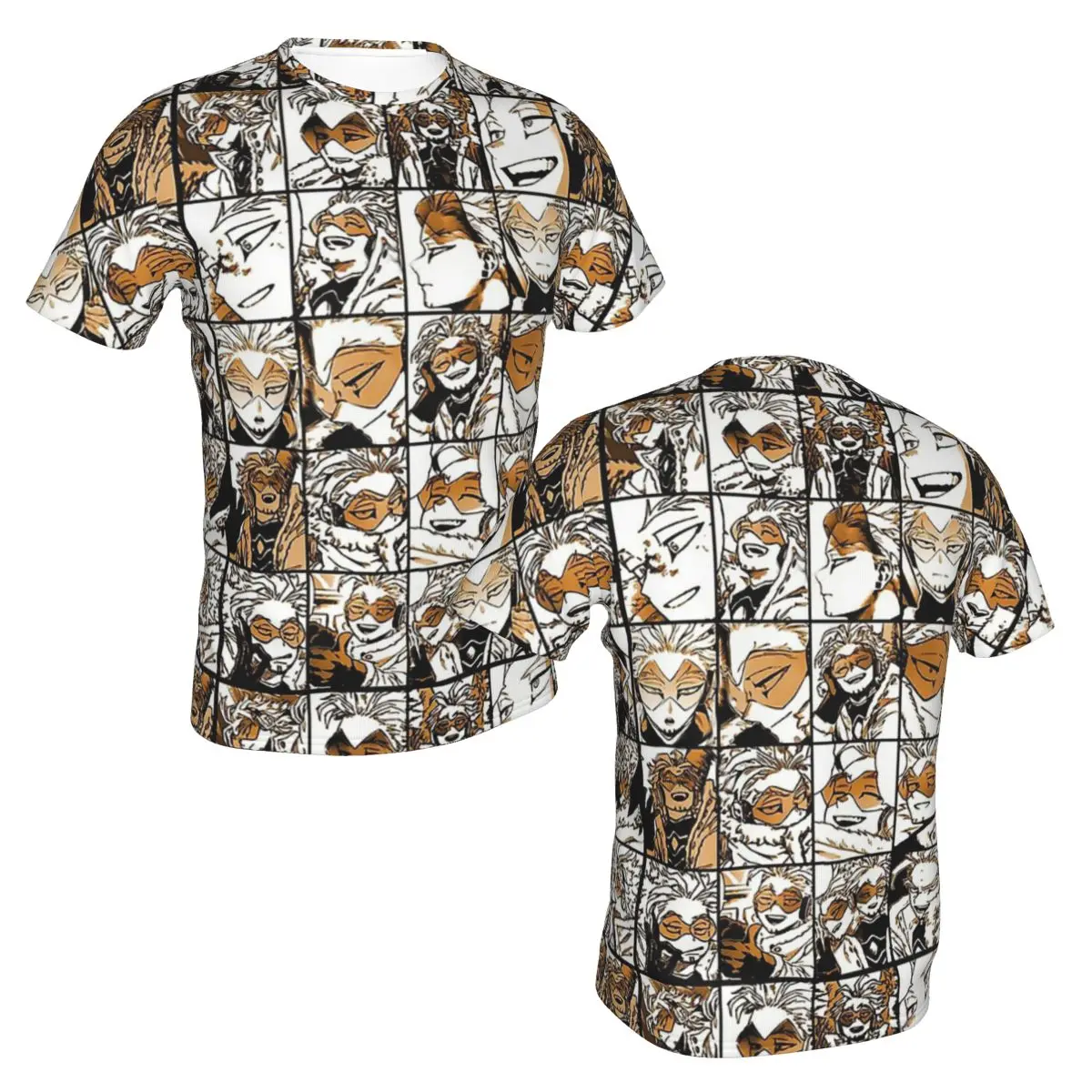 Повседневная футболка из полиэстера с аниме Hawks для отдыха в стиле Моя геройская