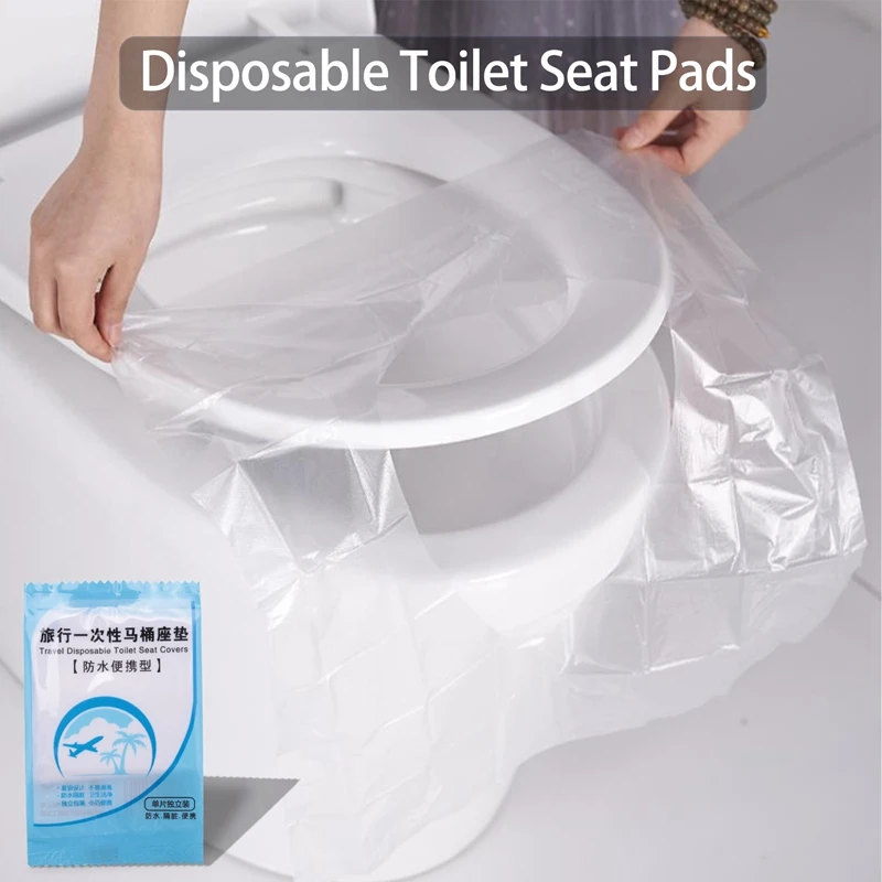 30 Pcs Portable Disposable Toilet Seat Cover Safety Travel Bathroom Toilet Paper Pad Bathroom Accessories travel goods