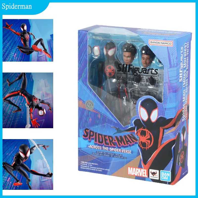 

Marvel Spiderman: Across The Spider-Verse Action Figure Toys Miles Morales Peni Parker Shf Figurine Anime Model Kids Gift Toys