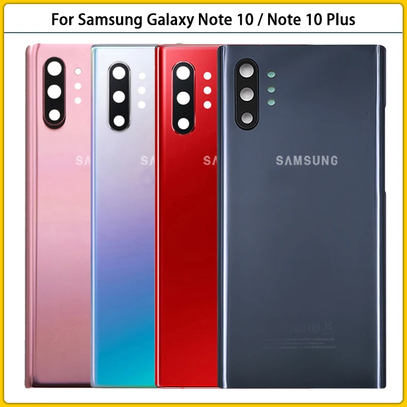 Задняя крышка батарейного отсека для Samsung Galaxy Note10 N970F Note 10 Plus N975F 3D стеклянная