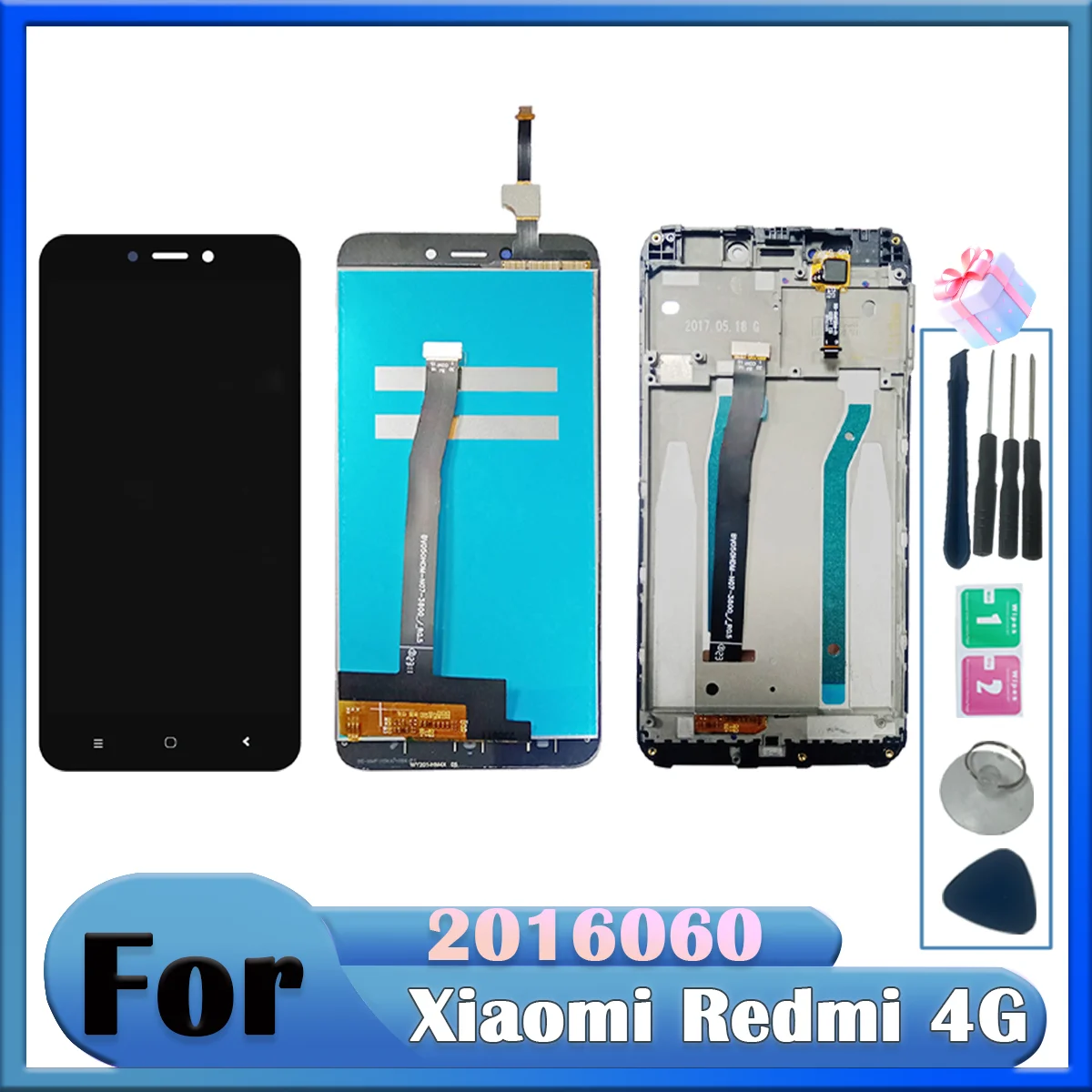 ЖК-дисплей 5 0 дюйма для Xiaomi Redmi 4X с сенсорным экраном и дигитайзером в сборе рамкой