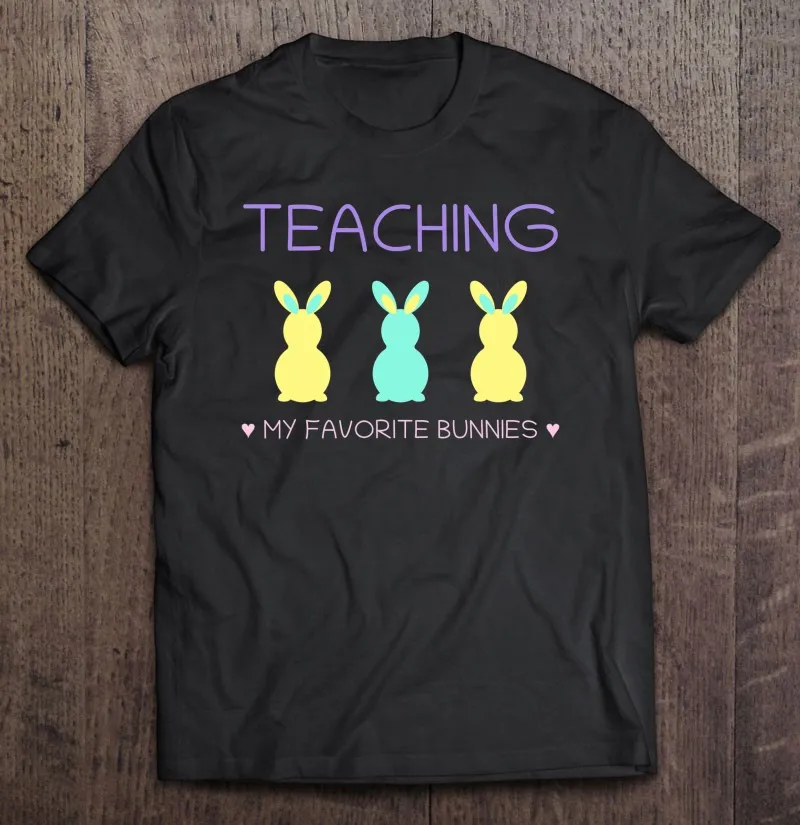 

Забавная Мужская футболка на День Пасхи с изображением преподавателя моих любимых кроликов, футболка, футболка для мужчин, аниме, одежда, то...