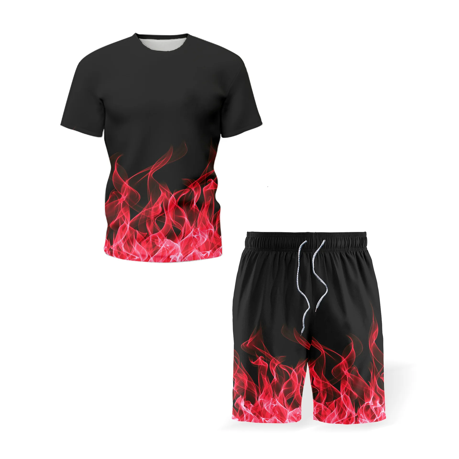 

Cool two-piece suit for summer men clothing sweat pants mens clothes sport wear Daily A 3d, customizable pattern suit