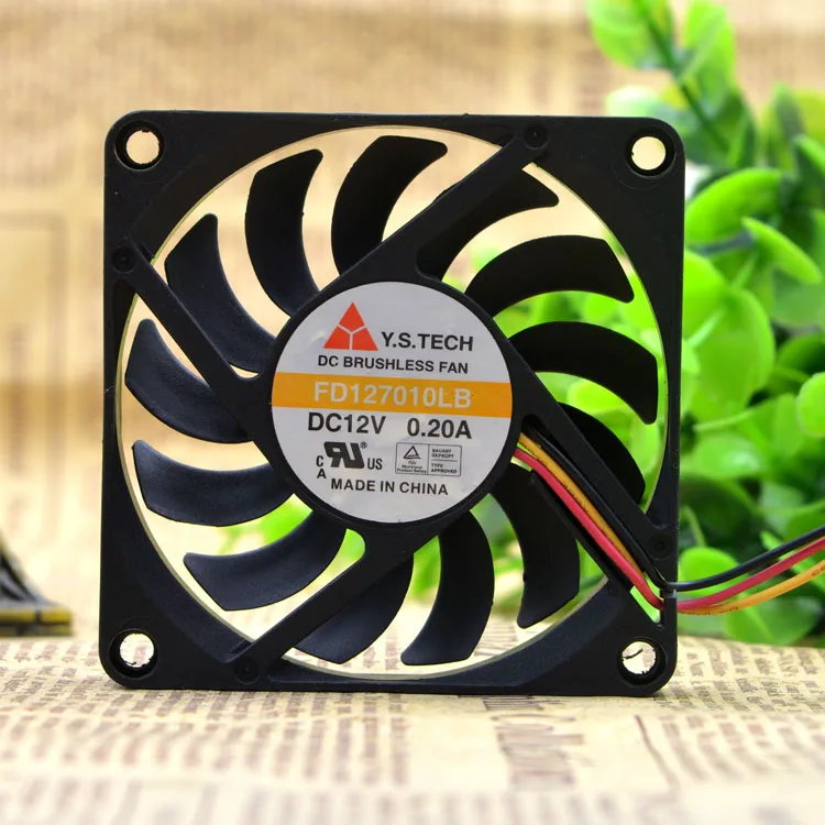 Фото НОВЫЙ ОРИГИНАЛЬНЫЙ FD 127010 LB DC12v 0.2A 7010 70*70*10 мм ОХЛАЖДАЮЩИЙ ВЕНТИЛЯТОР №2