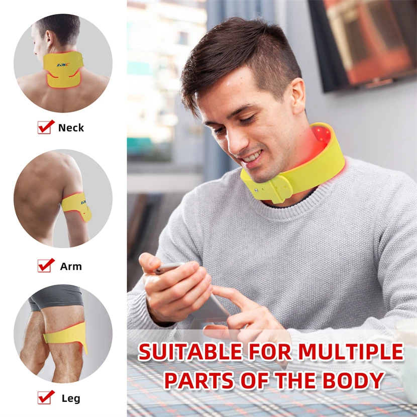 ZJKC Терапевтическая пленка для красного света шеи 660 нм 850 940 Инфракрасная