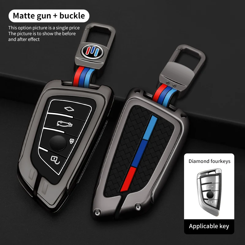 

For BMW Car Key Case Shell Cover Fob X1 X3 X4 X5 F15 X6 F16 G20 G30 1 3 5 7 Series G11 G32 F11 F39 F48 G01 G02 G07