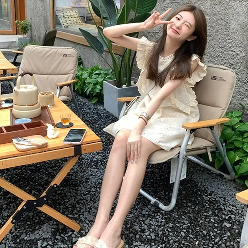 Женская одежда Новинка лета 2024 пляжная юбка без рукавов маленькое белое платье