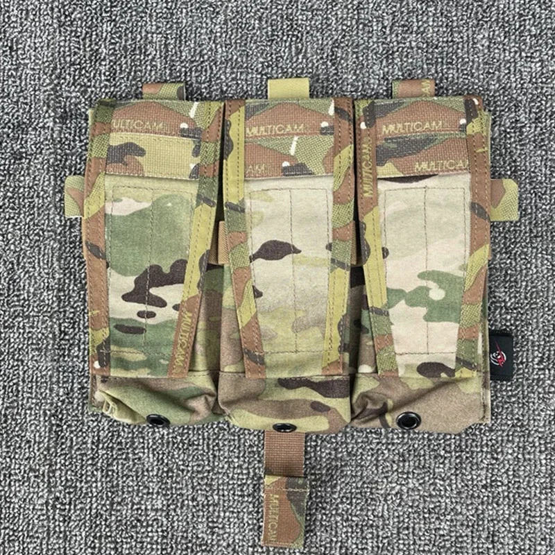 Фото Тактический подсумок для журналов Airsoft M4 Triad Mag Pouch для жилета CP AVS JPC Vest Molle Сумка на переднюю панель Multicam Gear №3