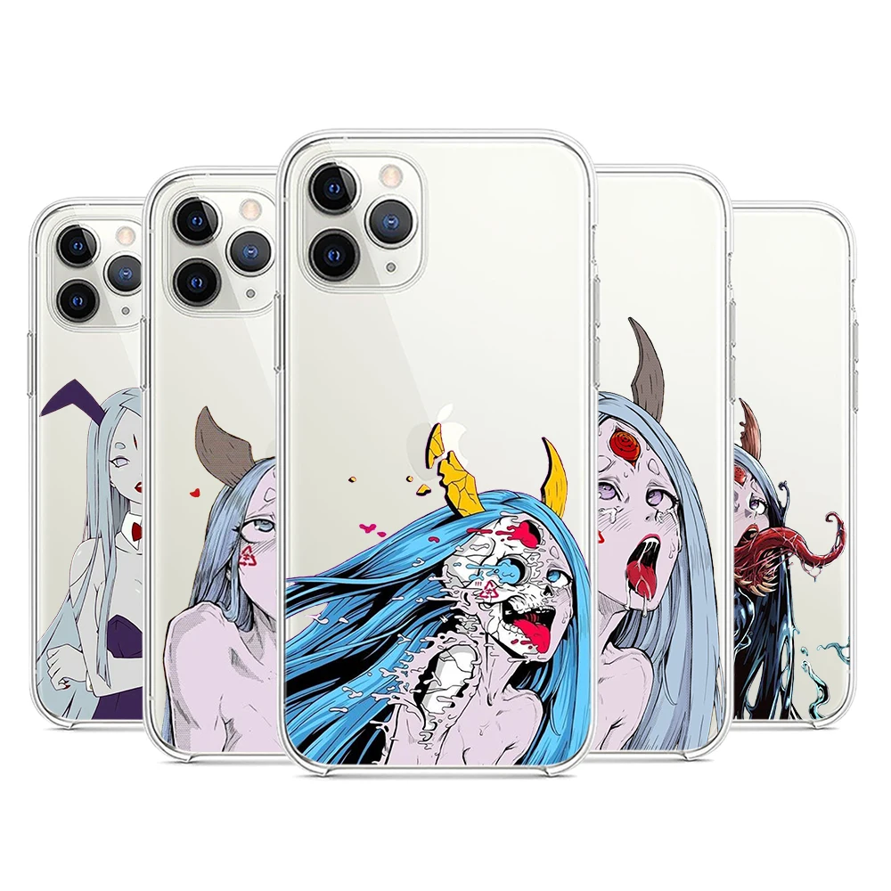 

Anime Girl Kaguya Transparent Silicone Cover For Apple IPhone 13 12 Mini 11 Pro XS MAX XR X 8 7 6 6S Plus SE Phone Case