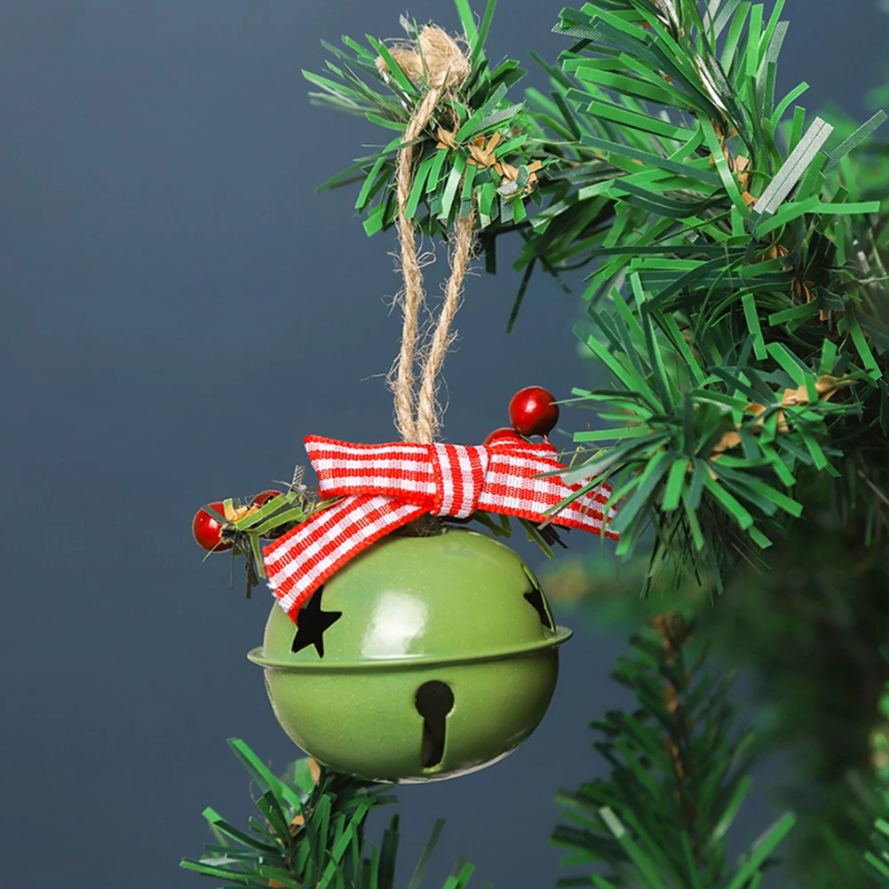 Рождественский маленький подвесной колокольчик металлический рог креативная
