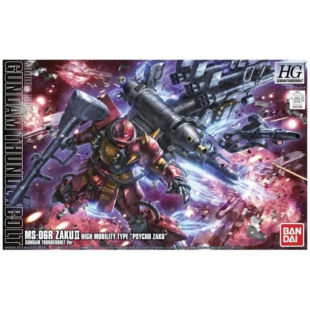 

Bandai 1/144 HGTB MS-06R ZAKU II High Mobility Type Psycho Zaku (Gundam Thunderbolt Version) Plastic Model Kit