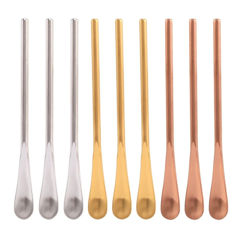 

9 Pack Coffee Stir Stick Cocktail Teaspoon Drink Stir Spoon With Short Handle Suitable For Bar Home Office