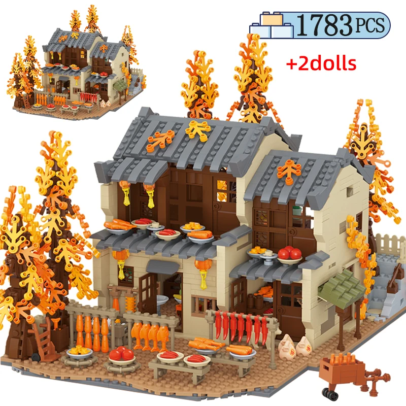 

1783 шт., Детский конструктор «уличный вид»