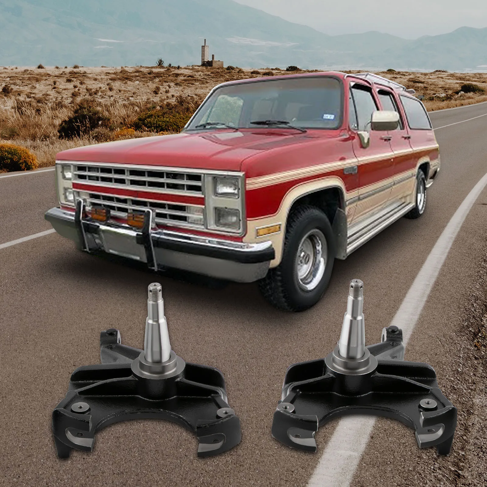 Пара 3-дюймовых опускающихся шпинделей 1 25 дюйма ротор для Chevy C10 GMC C1500 1973-1987 2WD