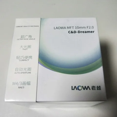 ▏ Объектив MFT Laowa 10 мм f/2 для Zero-D Micro Four Thirds M43 Объектив с ручной фокусировкой для фотосъемки Сверхширокоугольный Prime Lens