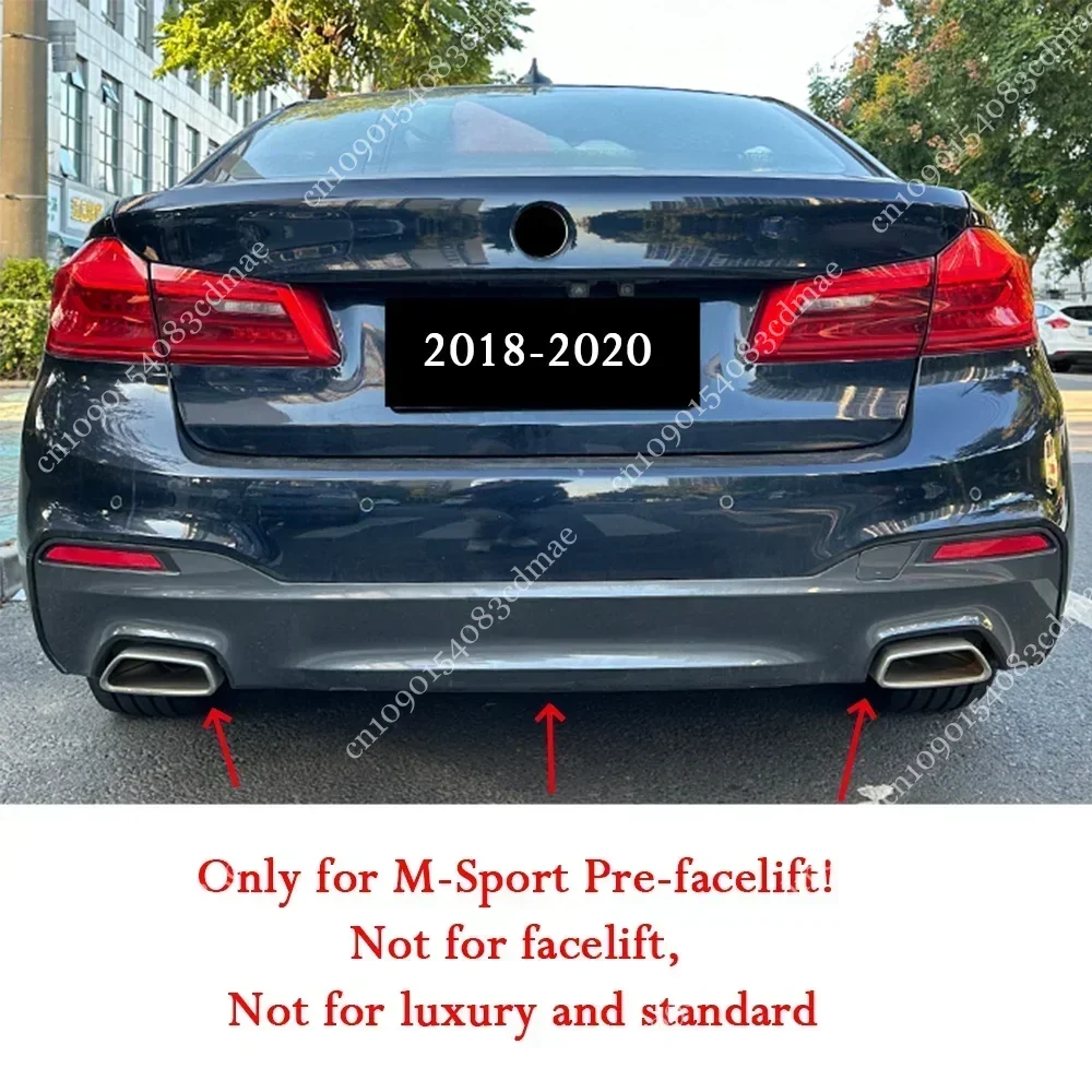 

Диффузор заднего бампера для BMW 5 серии G30 G31 LCI M-Sport 520i 525i 530i 540i 2018-2023, нижняя защита сплиттера, аксессуары