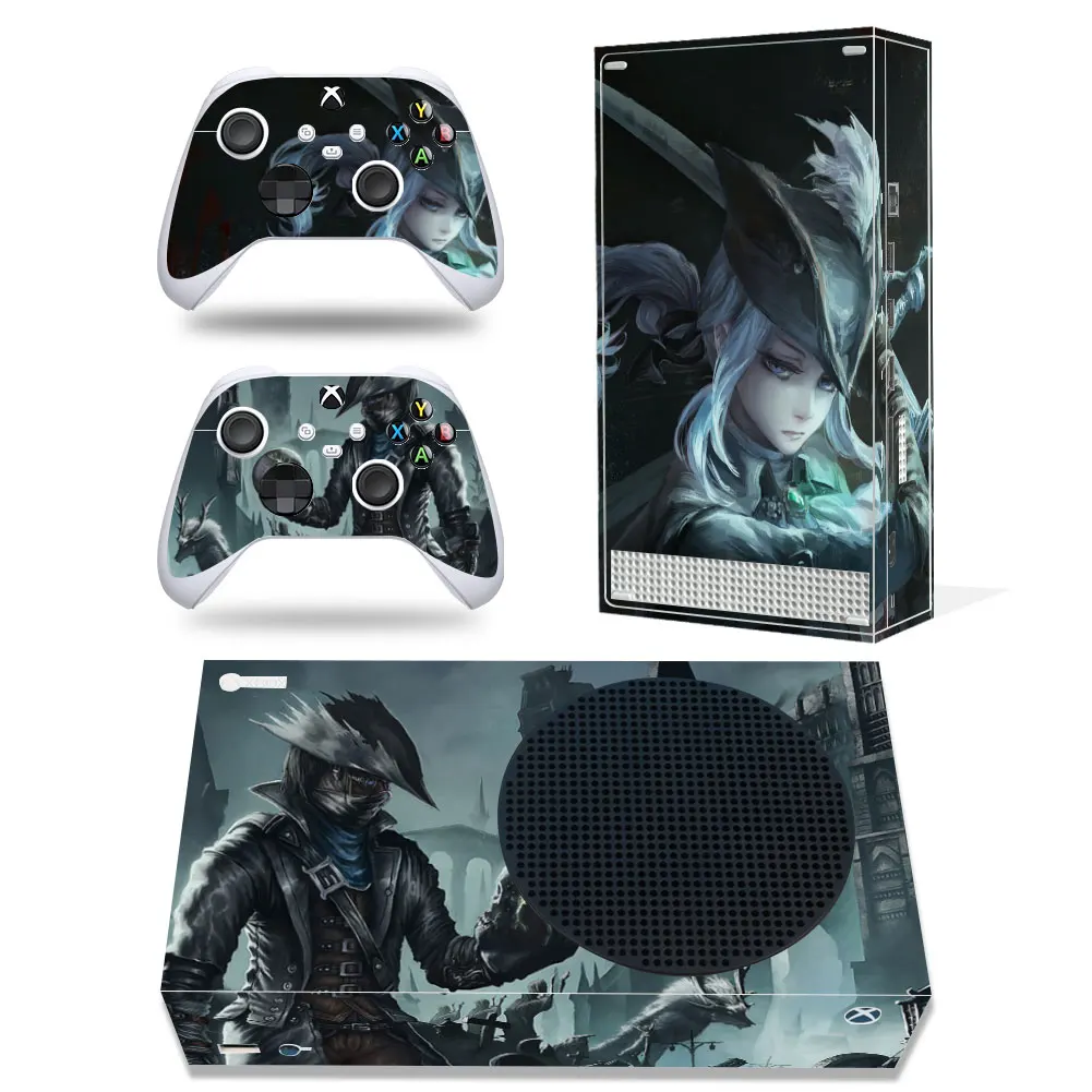 Стикеры в стиле Xbox серии S с 2 контроллерами