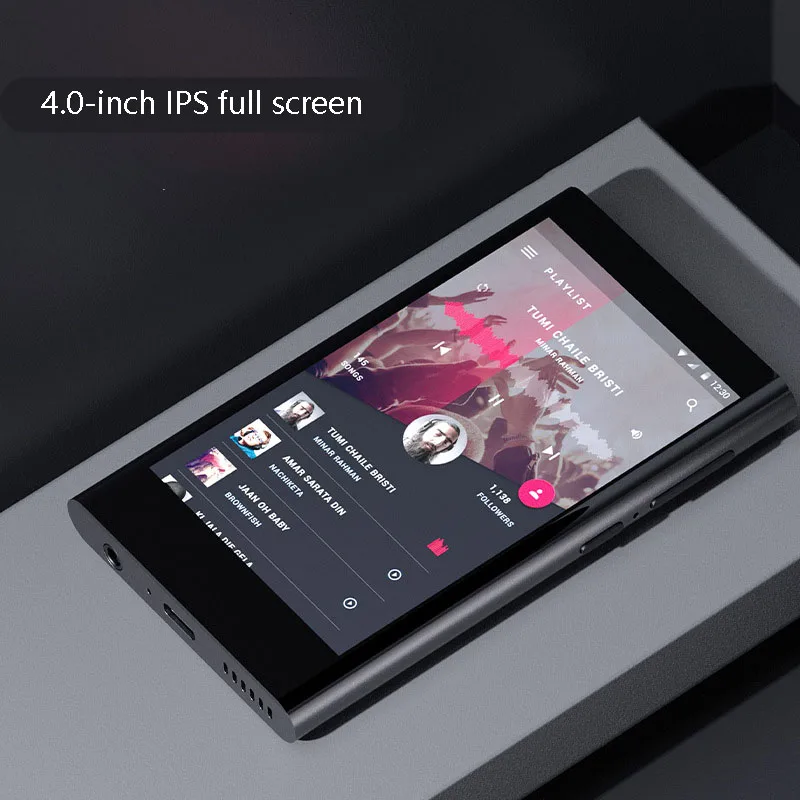 Музыкальный плеер HD без потерь с большим экраном Bluetooth 5 0 Hi-Fi-динамик Walkman