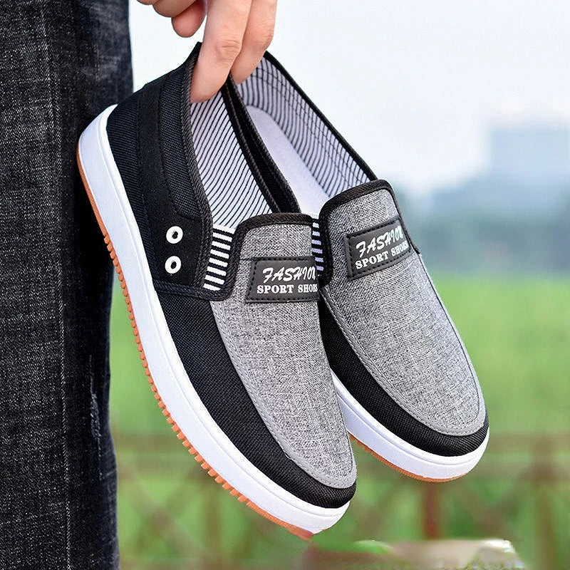 

New Men's Vulcanize Shoes Summer Male SneakersMen Black Shoes Outdoor Walking Shoes Mesh Breathable Casual Sport Shoes for Men