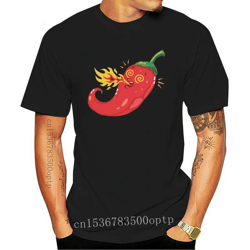 

Chilli Pepper Smoking Hot Men'S Tee -Image By 2Xl 3Xl 4Xl 10Xl Tee Shirt