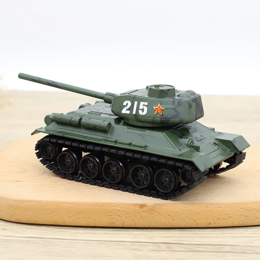 Фото Литой под давлением масштаб 1:72, русский T34, сплав, имитация камуфляжного танка, военная модель, игрушка, креативный танк, сувенир, поделки, игрушки, подарок для мальчиков №5