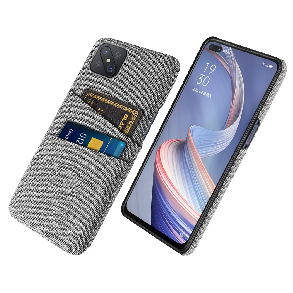 

Reno 4Z 5G For OPPO Reno 4Z 5G Case Reno4Z Dual Card Fabric Cloth Luxury Business Cover For OPPO Reno 4 Z 5G fundas Reno4 Z 5G