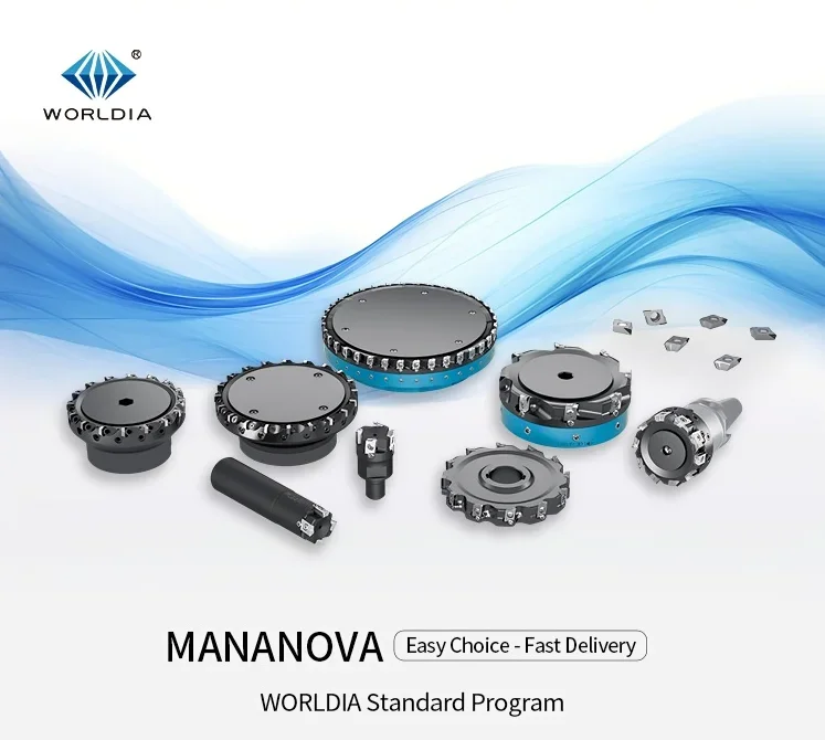 Сменные фрезы Worldia FMP-SD FMP080SA27-SD07-10 со вставками SDHN PCBN с 4 режущими яйцами