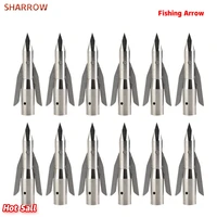61224pcs archery fishing arrowhead hunting arrowhead carbon steel electroplating for shoot fish outdoor accessories