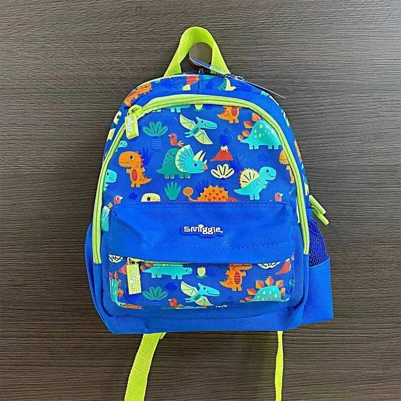 Подлинный австралийский рюкзак с динозавром Smiggle Blue средней шляпы детский