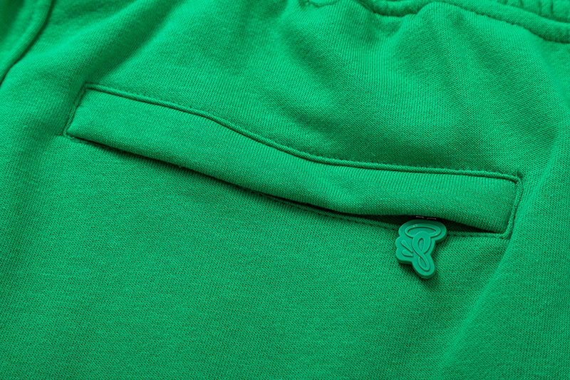 Комплект из футболки и шортов Synaworld в стиле Хай-стрит зеленый хлопковый топ