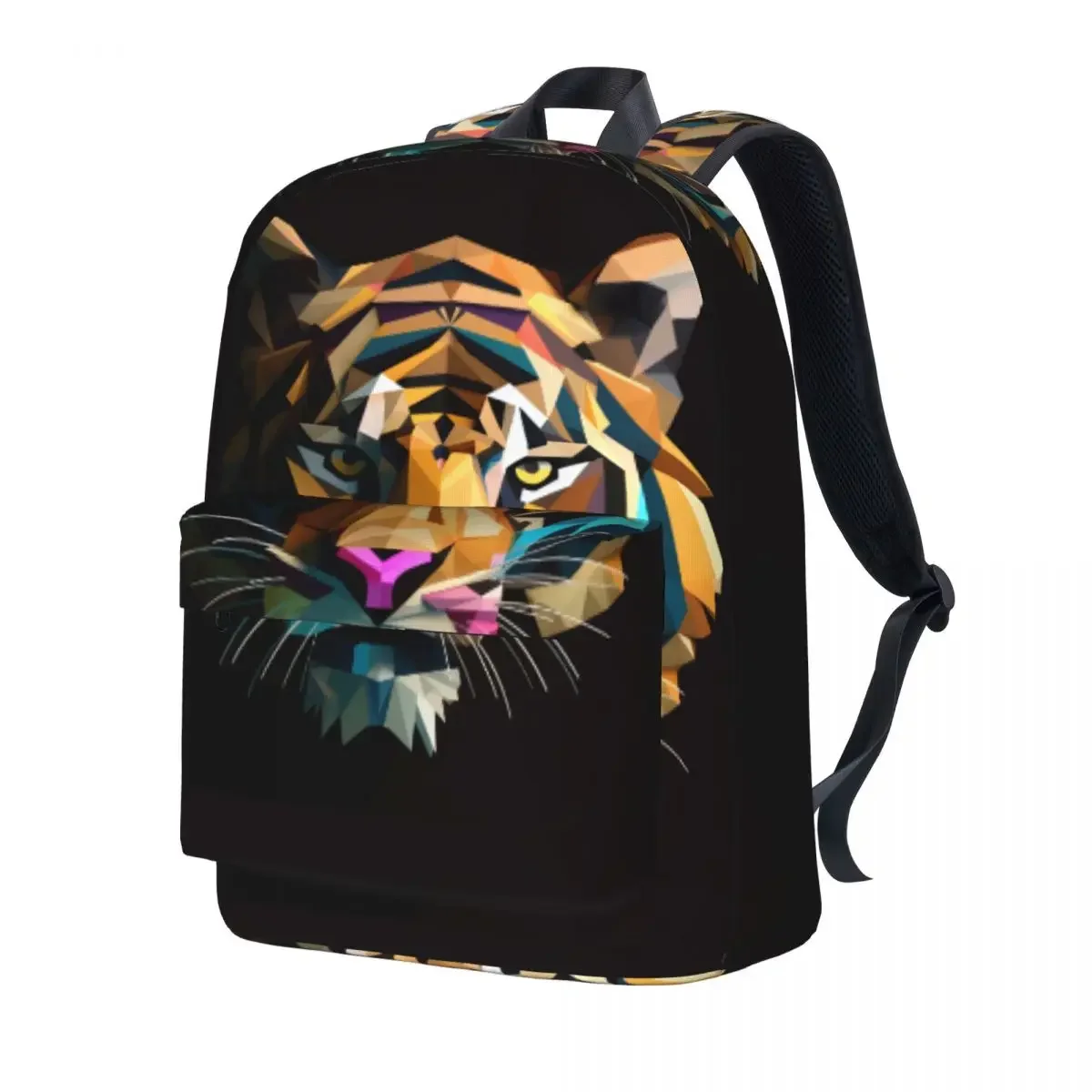 

Tiger Backpack Youth Paper Art Paper-cut Big Backpacks Polyester Leisure High School Bags Outdoor High Quality Rucksack