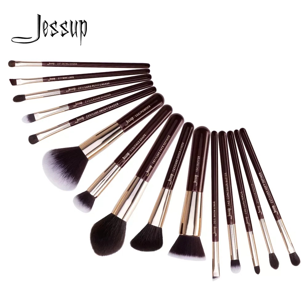 

NEW2023 Makeup Brushes Set Professional Makeup Brush Powder Foundation Eyeshadow Highlighter 15pcs Natural-Synthetic Hair