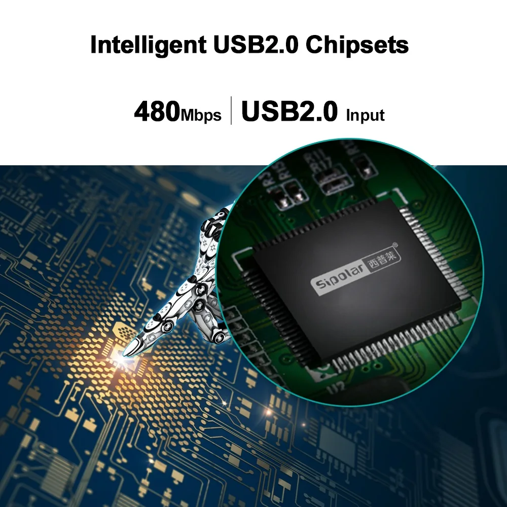 Фото Sipolar a805p 20-портовый промышленный USB-концентратор-сплиттер с каждаемым портом 1 А для зарядки и синхронизации данных для биткойн-майнер, планшетов со мобильных телефонов №4