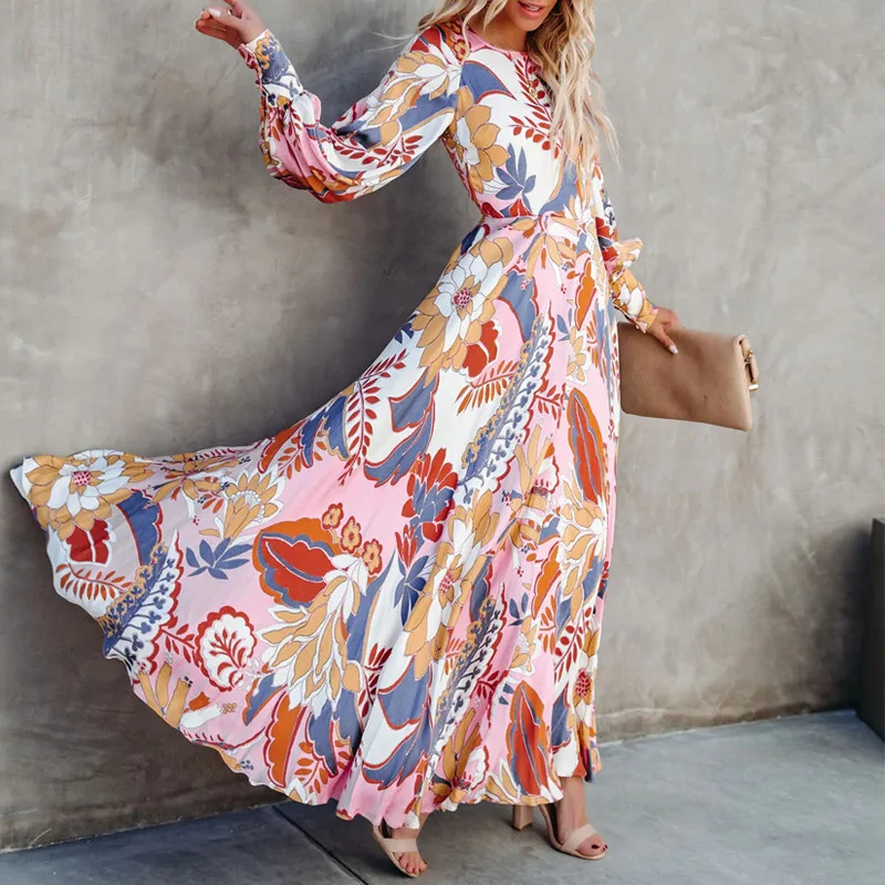 

Autumn 2022 New Product Temperament Print Casual Dress